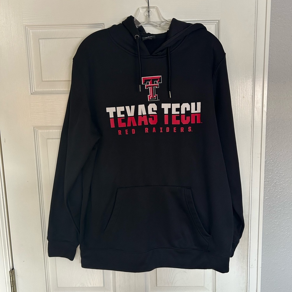 Men's Colosseum Black Texas Tech Red Raiders Lantern Pullover Hoodie Size: L